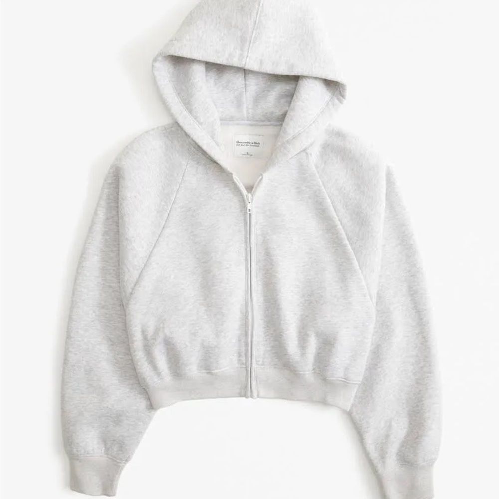 Cozy Light Gray Zip-Up Hoodie